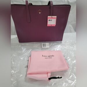 Kate Spade large work tote, color Sangria Molly